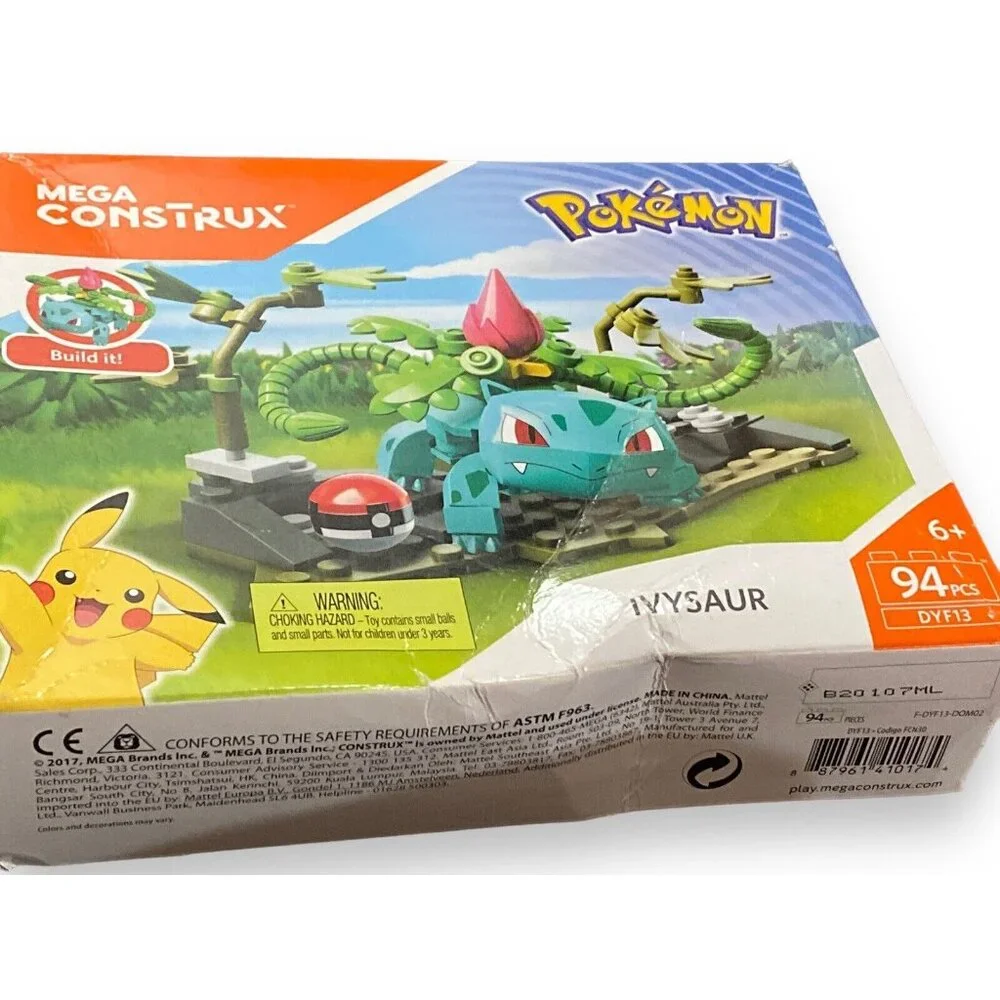 2017 Mega Construx Pokemon Ivysaur Building Set DYF13 New Sealed - Picture 2 of 4